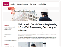 Tablet Screenshot of denniswoodengineering.com